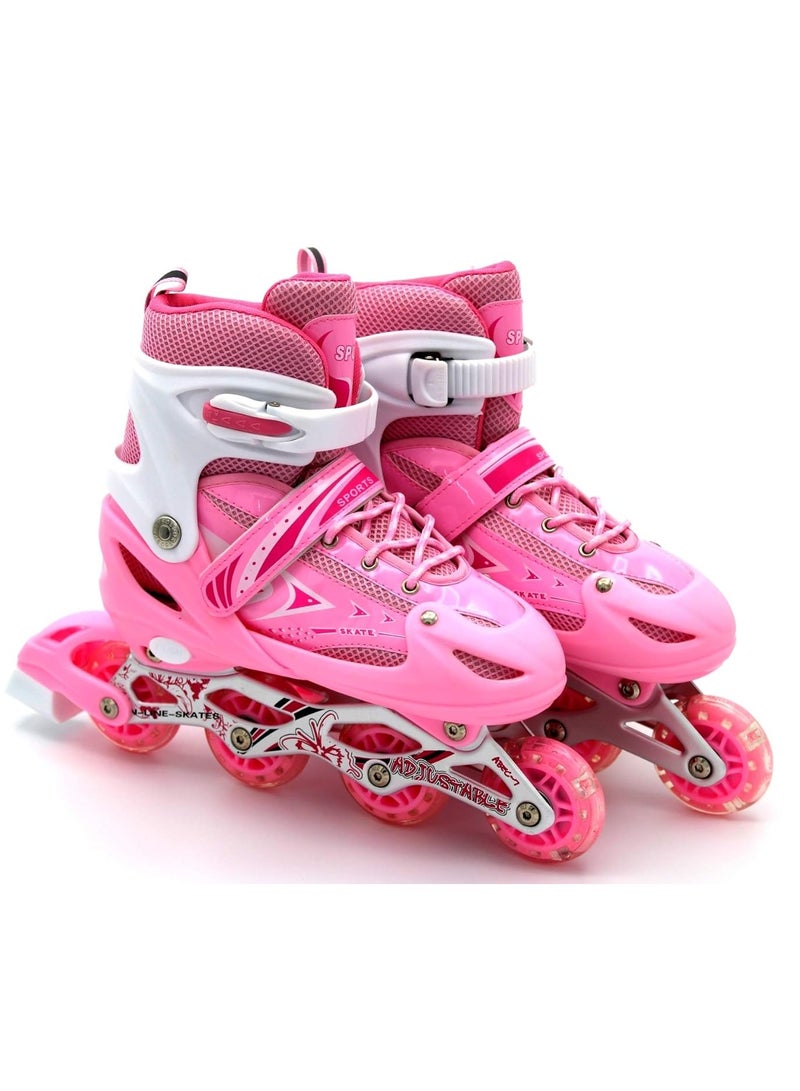 Skate Shoes with Wheels Girls Boy Fashion Roller Skateboard Outdoor Gymnastics Sneakers for Young Girls