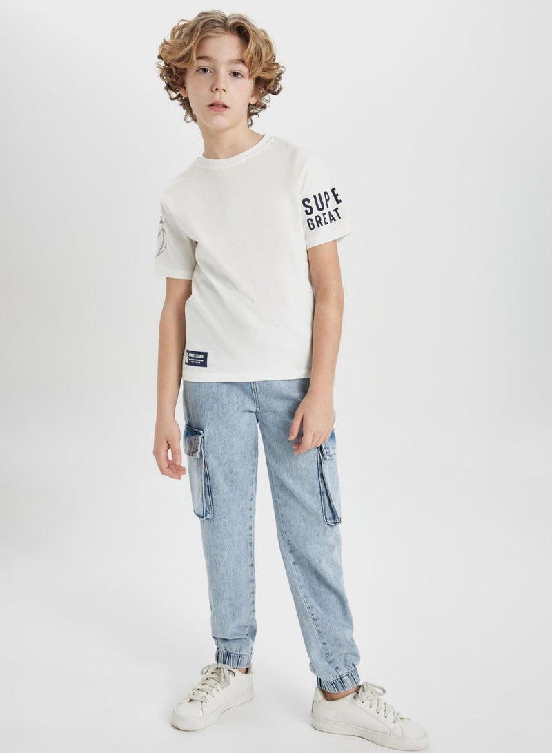 Cargo Jogger Jean Trousers