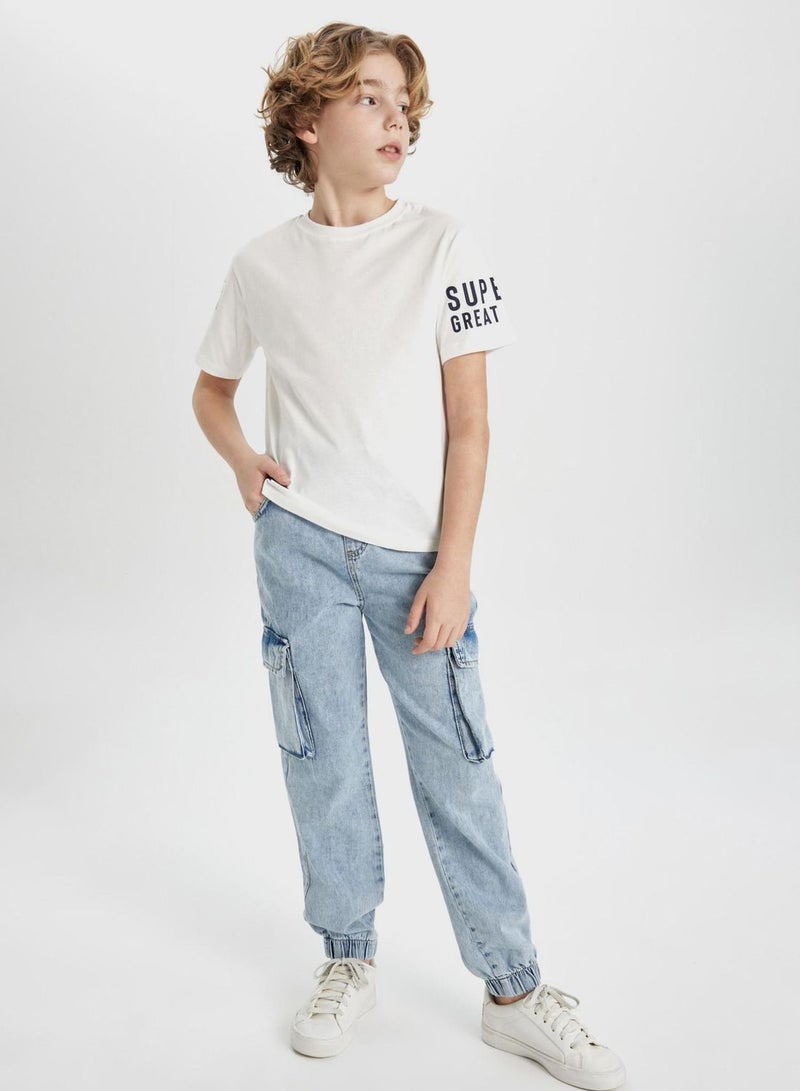 Cargo Jogger Jean Trousers