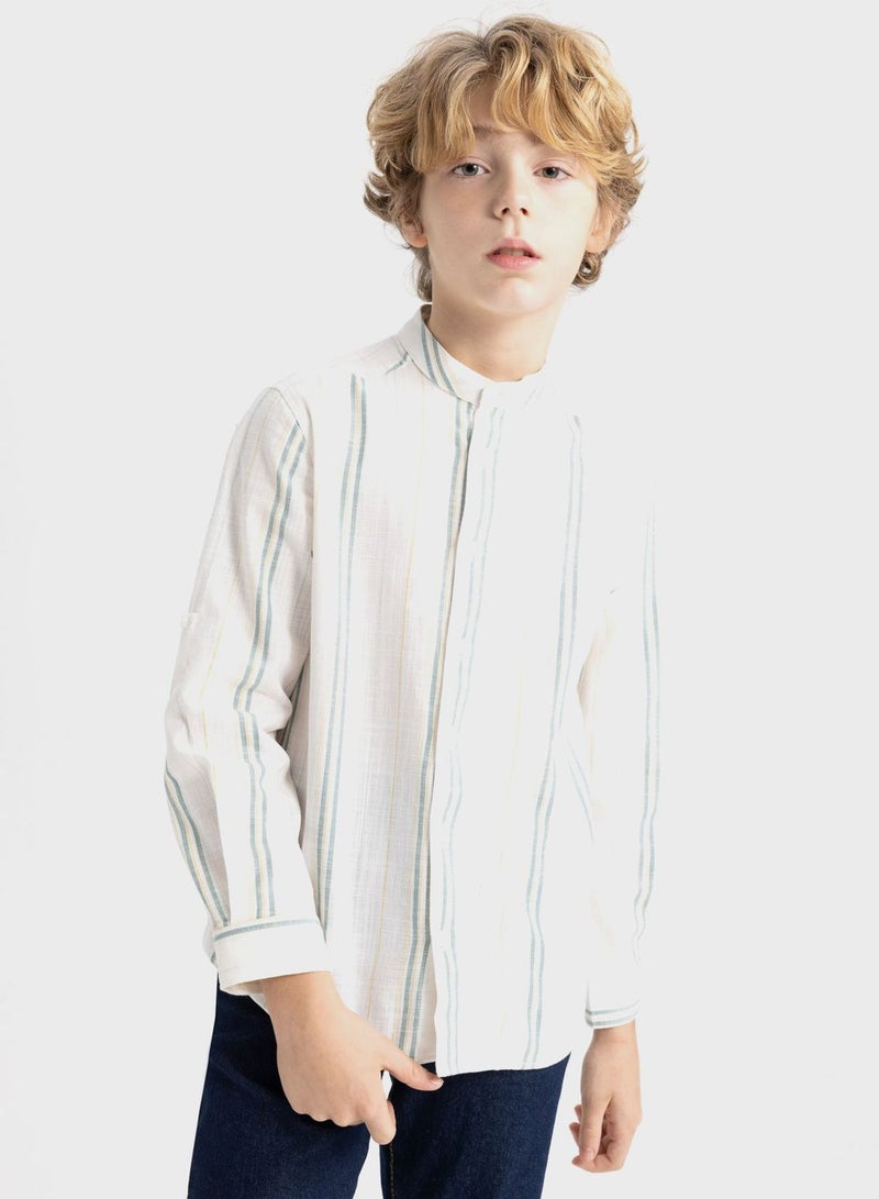 Boy Regular Fit Long Sleeve Shirt