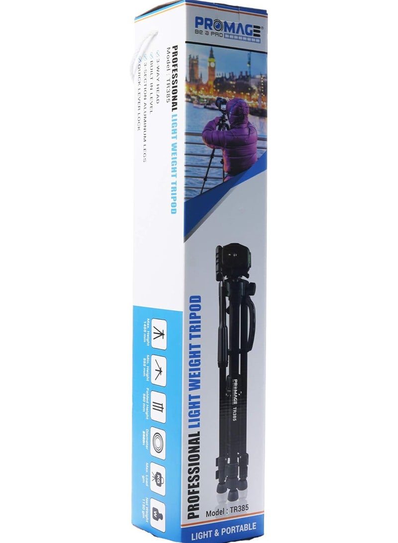Camera Tripod TR385 Black
