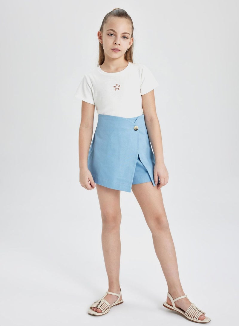 Girl Gabardine Regular Fit Skirt