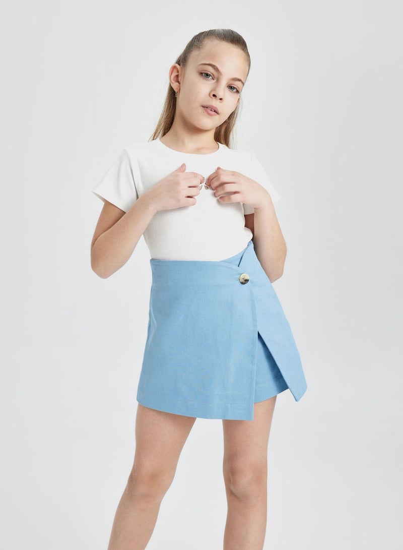 Girl Gabardine Regular Fit Skirt