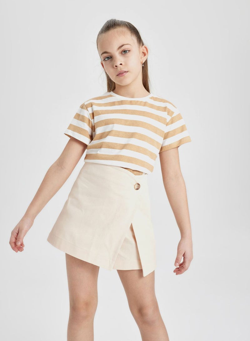 Girl Gabardine Regular Fit Skirt