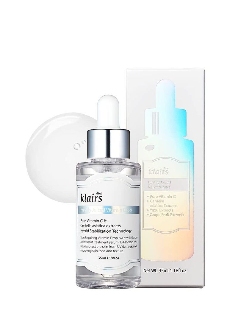 [DearKlairs] Freshly Juiced Vitamin Drop, 5% Hypoallergenic pure vitamin C serum, 35ml, 1.18oz | a potent skin rejuvenator, l ascorbic acid , antioxidant serum for face, korean skincare