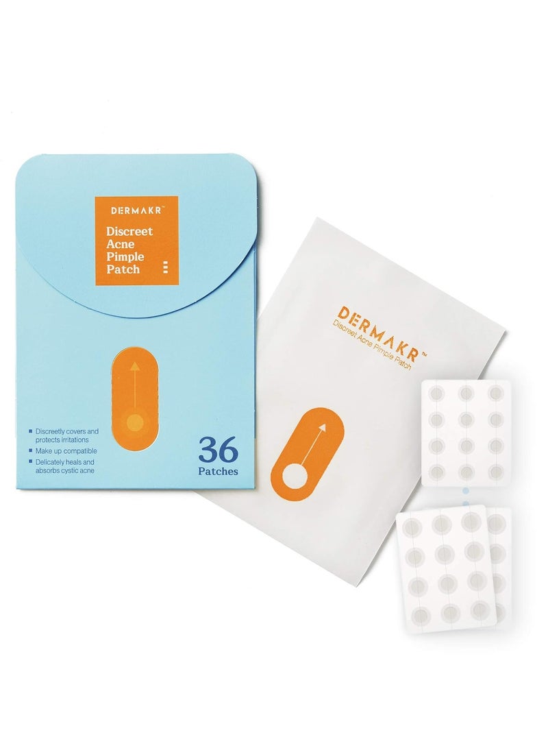 Discreet Acne Pimple Patch | Spot Cover & Treatment Solution Cystic Acne & Pimple | Hydrocolloid Facial Stickers | Waterproof Patches Invisibly Cover Pimples
