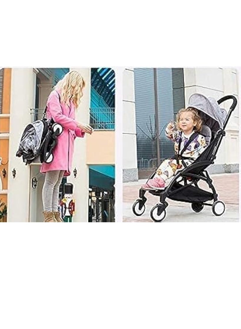 Baby Stroller Pram Babytime Compact Lightweight Jogger Carry-on Foldable Grey