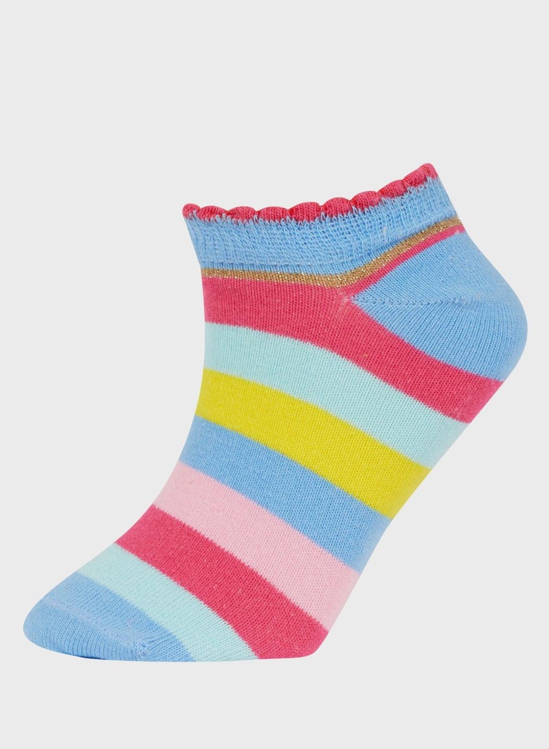 Girls 7-Pack Cotton Booties Socks