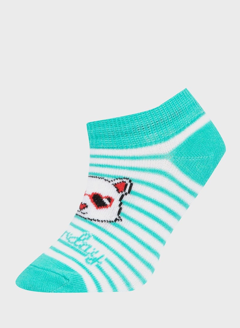 Girl 7 Piece Short Socks