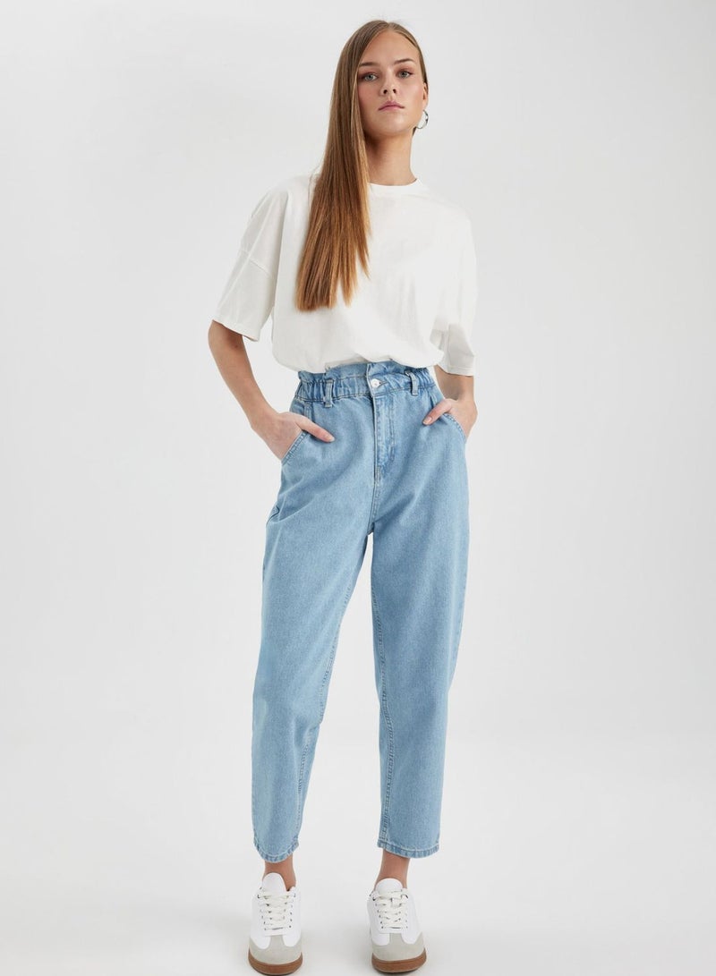 Paperbag Fit Jean Trousers