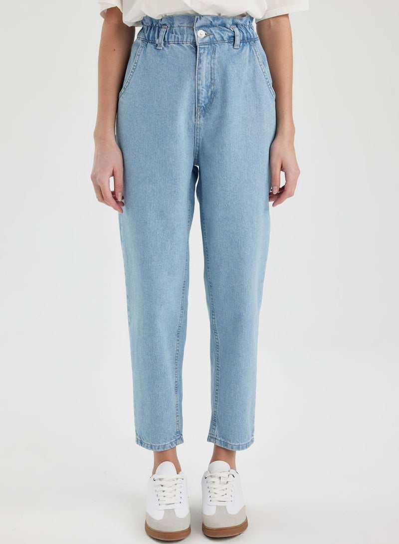 Paperbag Fit Jean Trousers