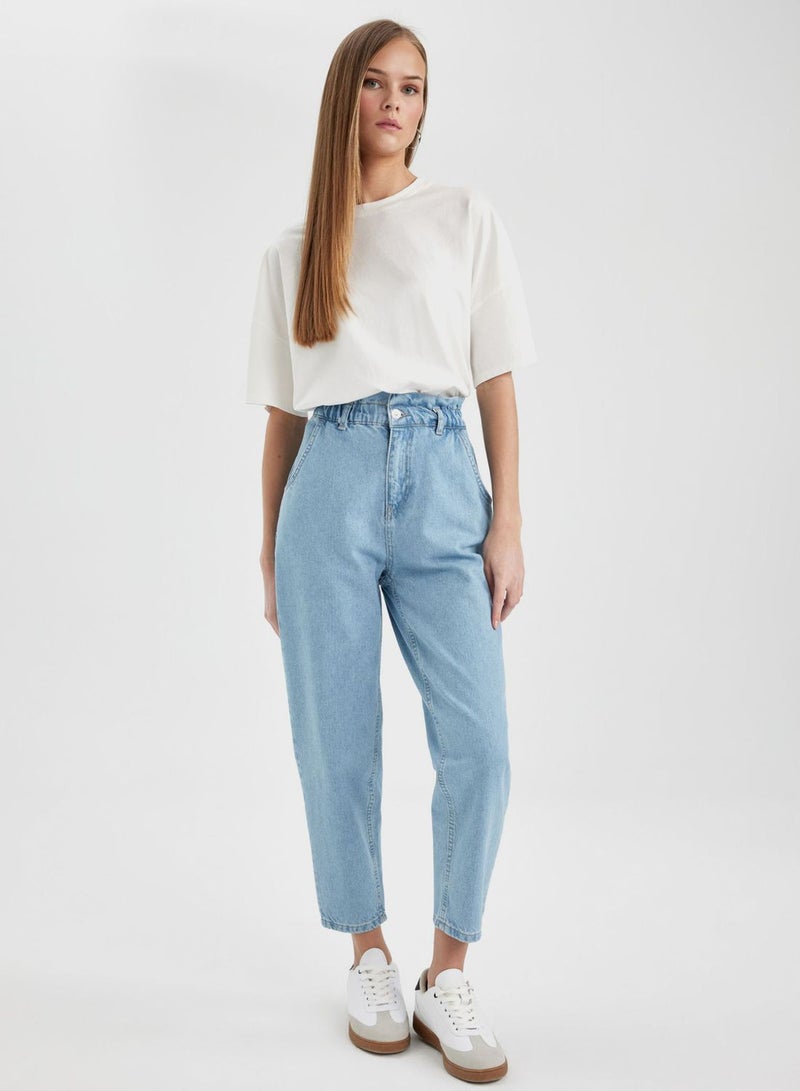 Paperbag Fit Jean Trousers