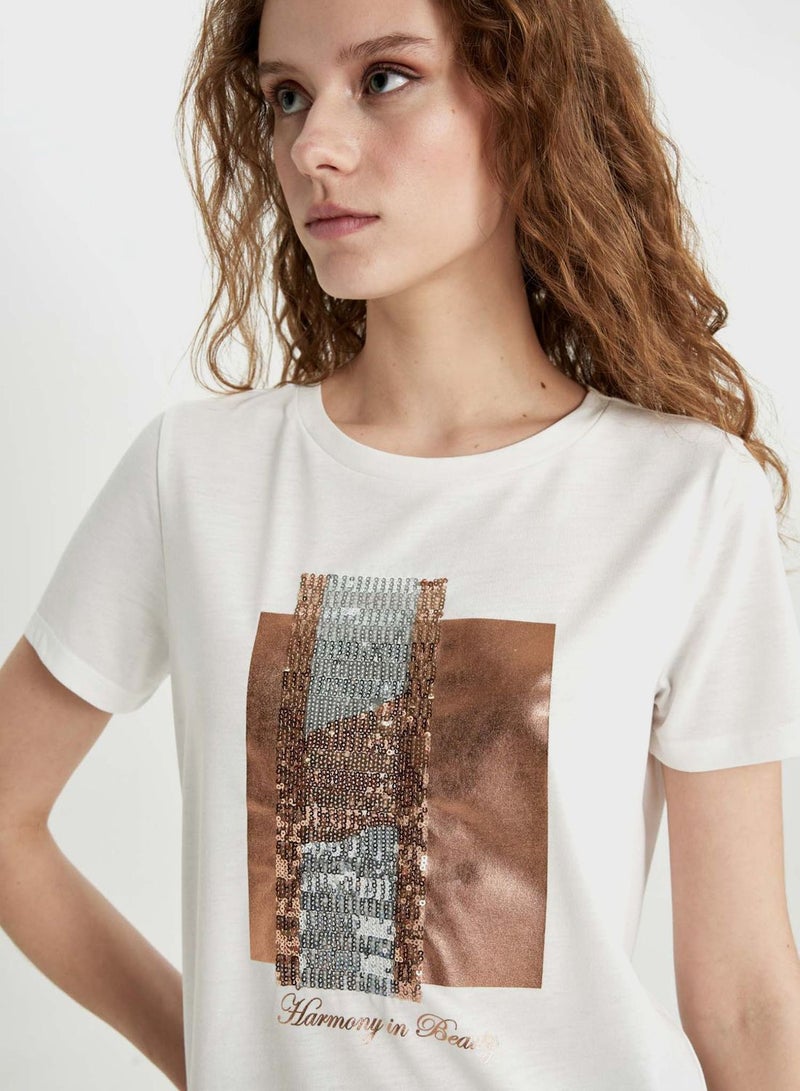 Regular Fit Crew Neck Short Sleeve T-Shirt