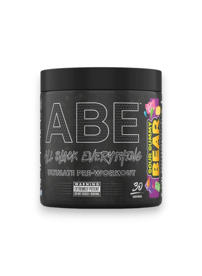 ABE Ultimate Pre-Workout, Sour Gummy Bear Flavour, 30 Servings