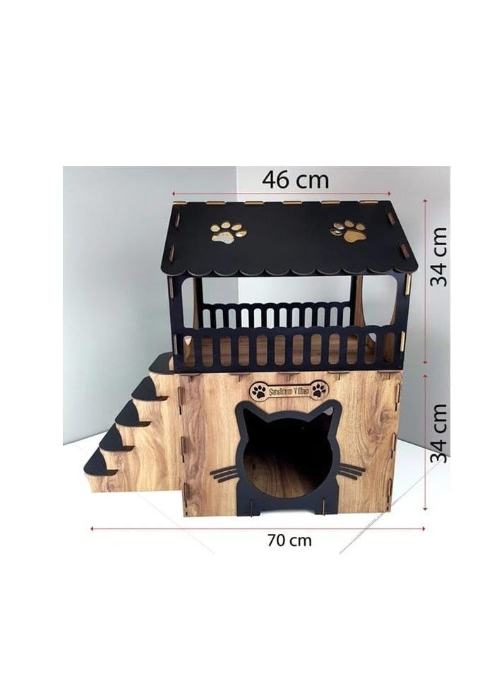 Cat villa cat House Lux Cat House Cat Double Decker Cat House Duplex Cat House Cat bed