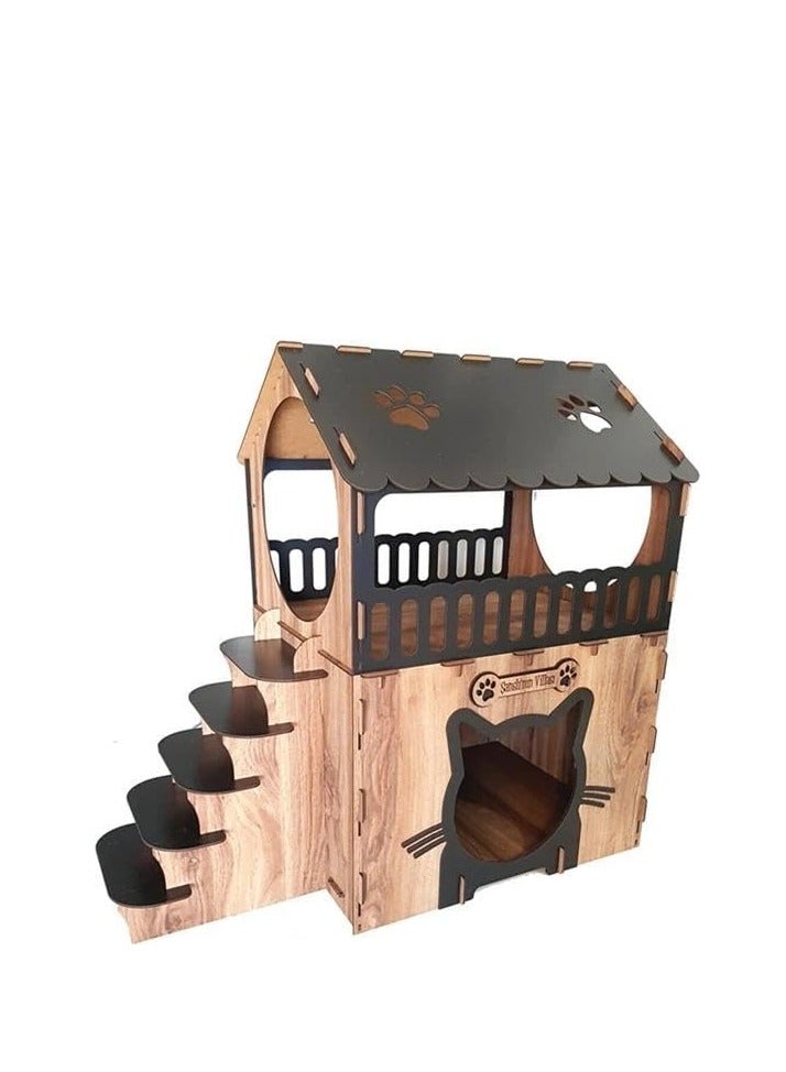 Cat villa cat House Lux Cat House Cat Double Decker Cat House Duplex Cat House Cat bed