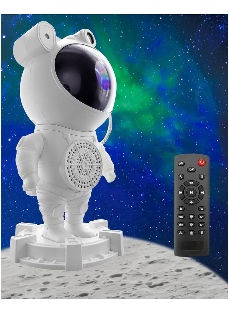 Astronaut Galaxy Projector Night Light with Music Bluetooth Speaker Timer and Remote Control Nebula Starry Sky Moon Projection for Kids Bedroom Gaming Room Party Gifts