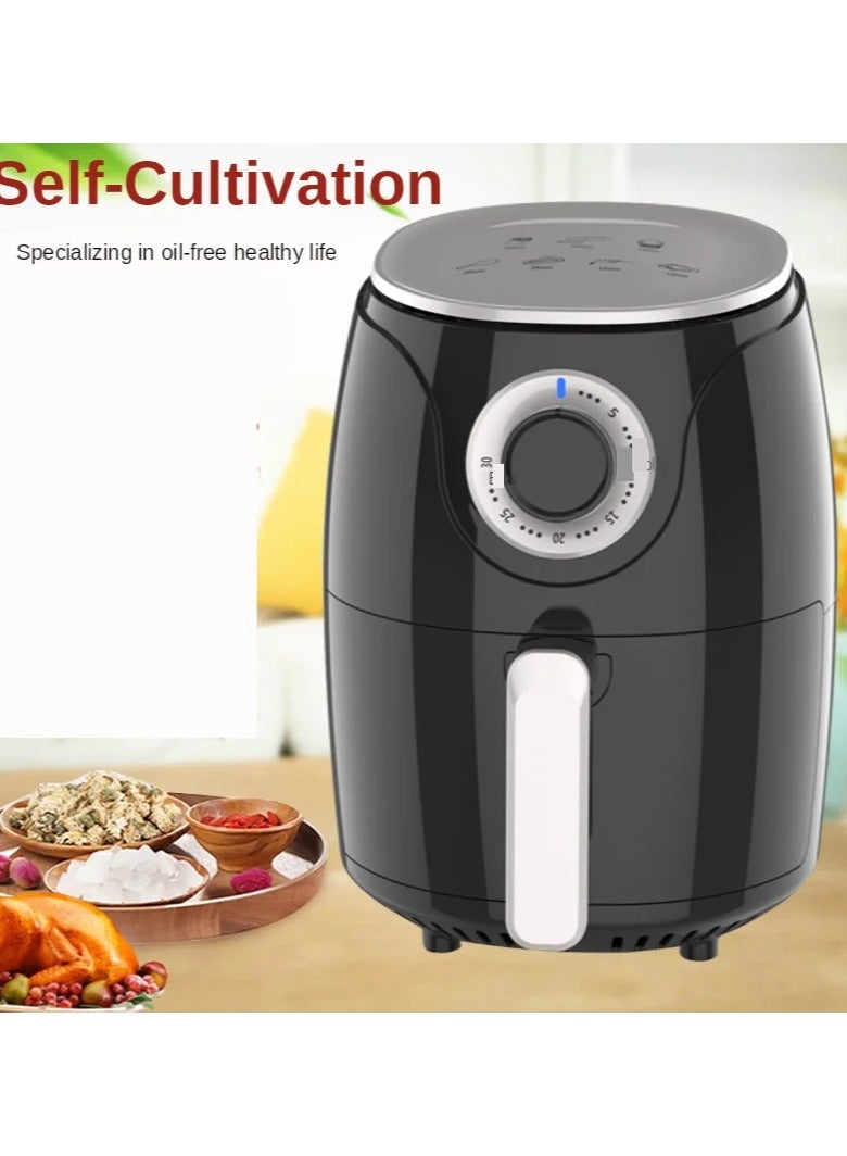 Electrical Air Fryer Household Large Capacity Sootless Smart Fries Machine Mechanical Control Stainless Steel Liner 110v 220v