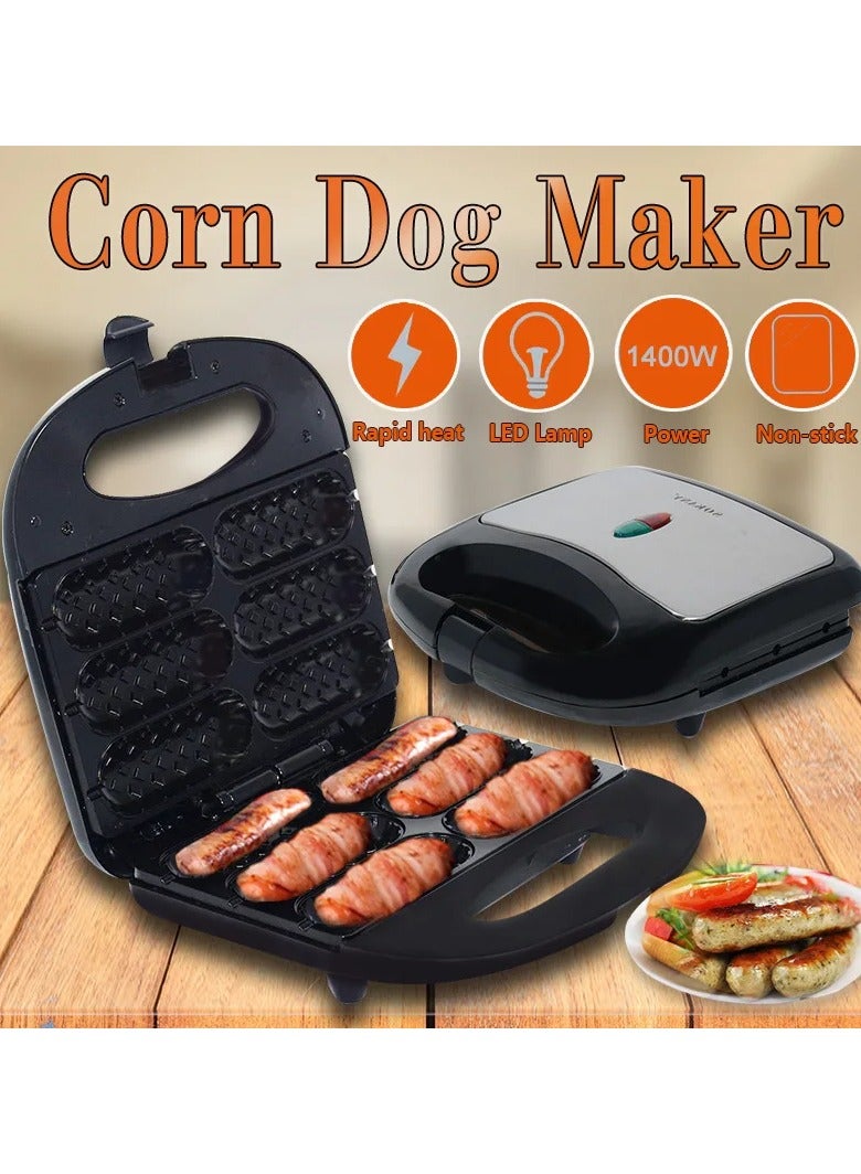 220v Electric Hot Dog Maker Non Stick Crispy Corn French Muffin Hot Dog Lolly Stick Sausage Machine