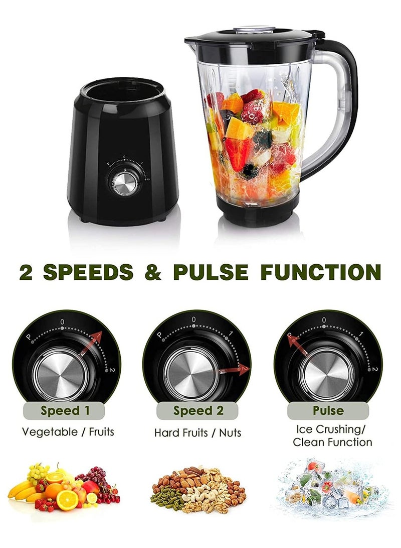 Smoothie Blenders For Kitchen Easy Ice Crushing Blenders For Smoothies & Frozen Fruit With 2 Speeds & Pulse BPA Free 50oz