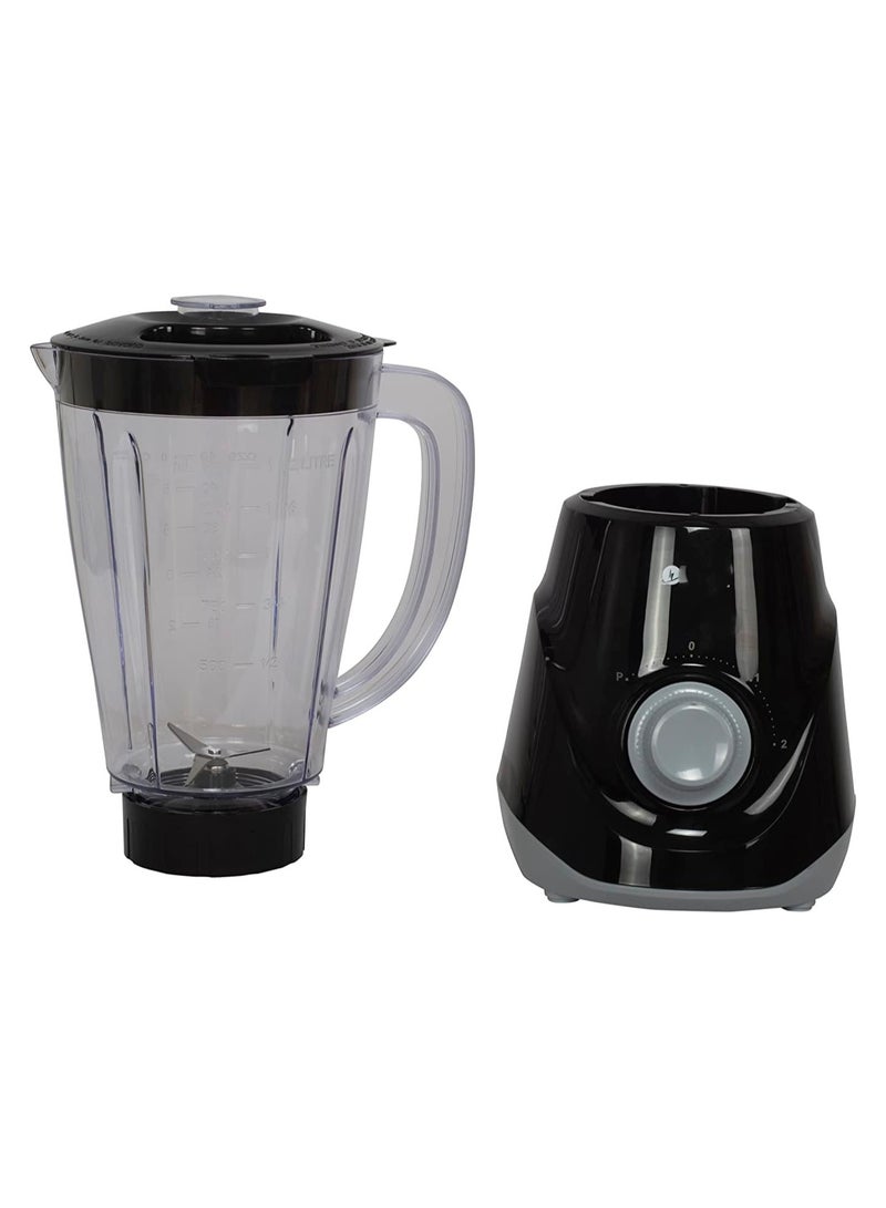 All In 1 MGB Mixer Grinder Blender For Kitchen With 3 Jars Black Seasoning Cap|Lid Cover Powerful 500W Motor Plastic Body