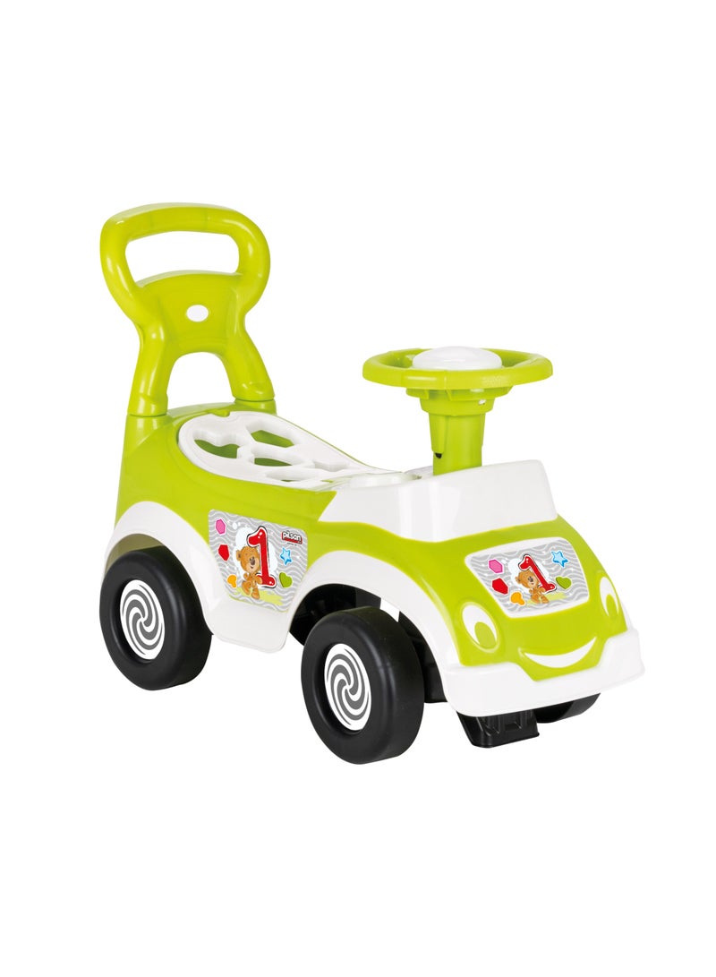 Pilsan My Cute First Car With Shape Sorter Green - Ride On Car - Suitable For Girls & Boys Ages 18 Month to 3 Years - Best Birthday Gift For 2 Year Age