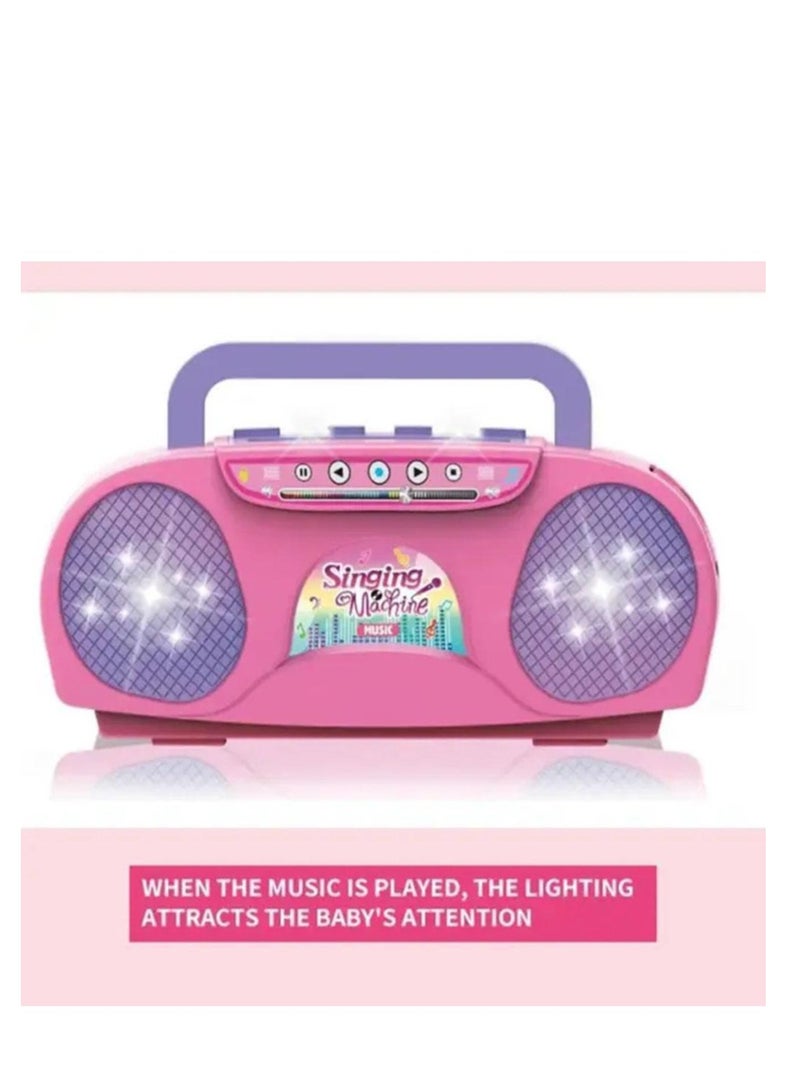 Top Sharing Kids Microphone Karaoke Machine Music Instrument Toys WITH Lights for Child Gift