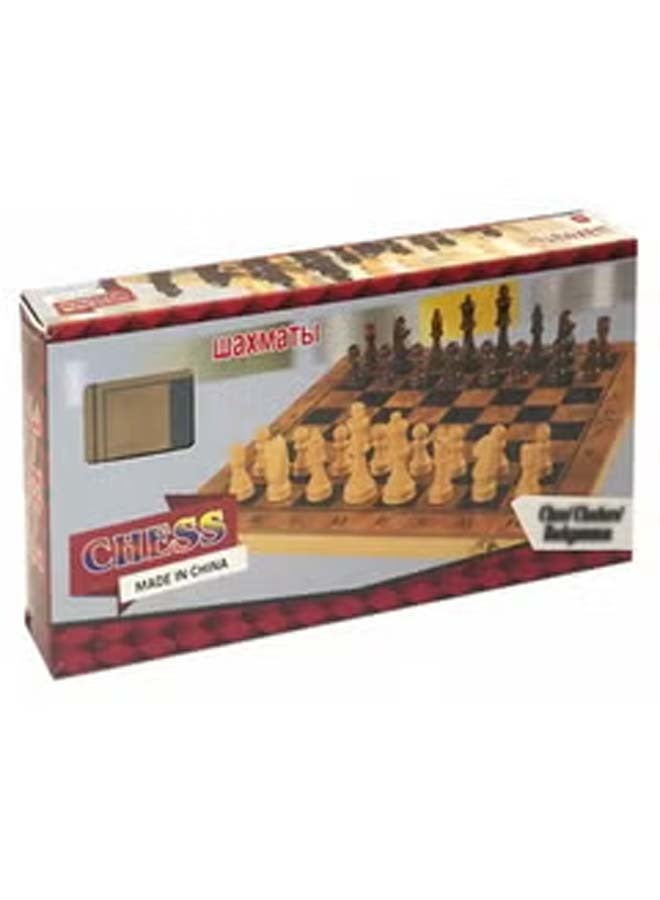 High Class Wooden Chess Board Game 35x18x4cm
