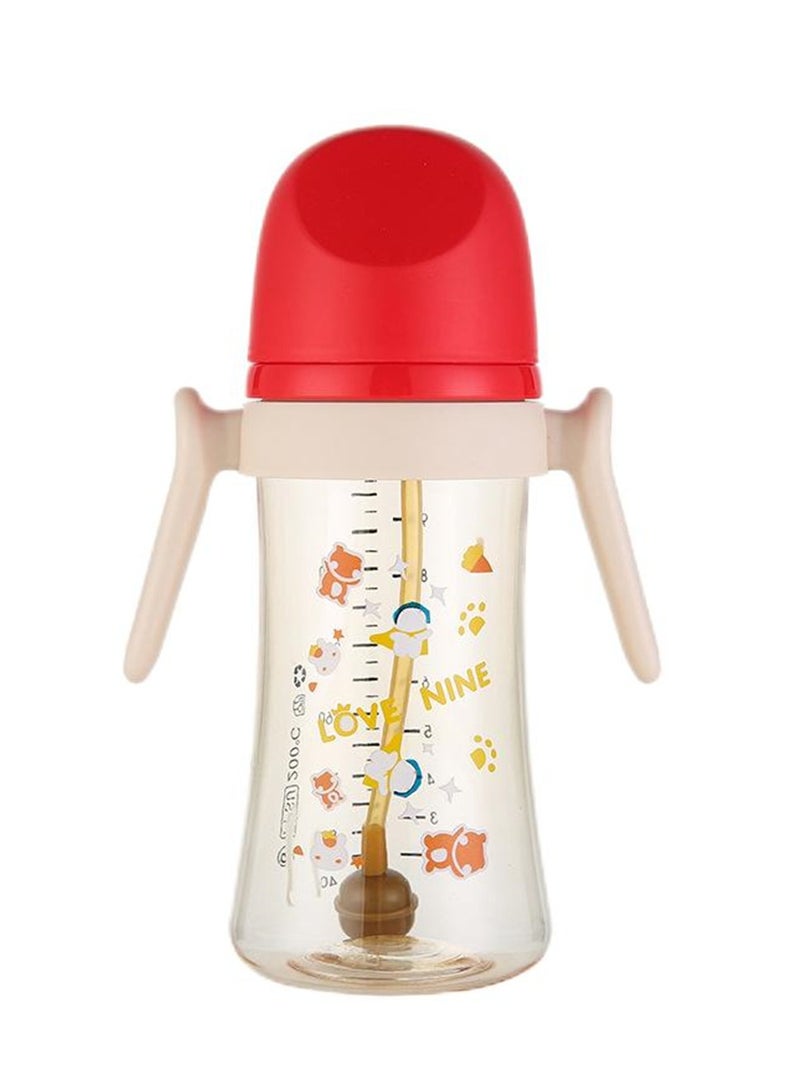 Baby bottle standard diameter anti-fall and anti-flatulence baby bottle