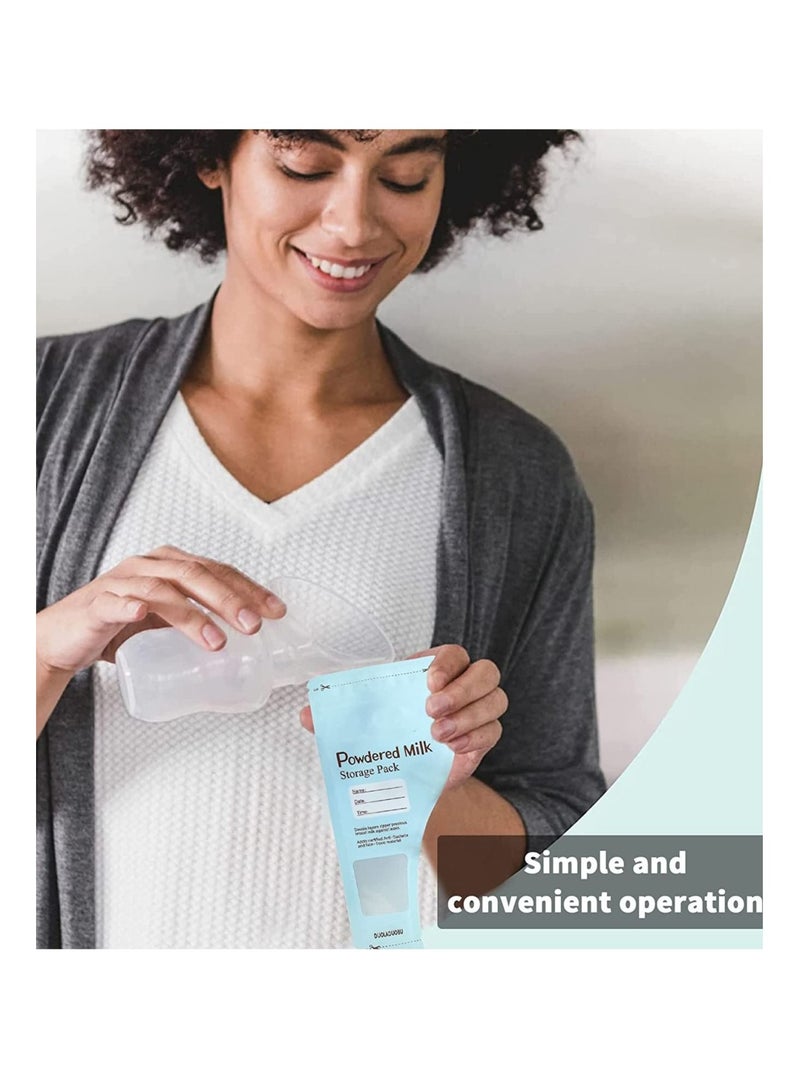 Portable Milk Powder Storage Bag, Disposable Baby Feeding Food Milk Powder Sealed, and Leakproof Pouches Container Formula Dispenser, for Newborn Parents and Family Travel 30 Pieces