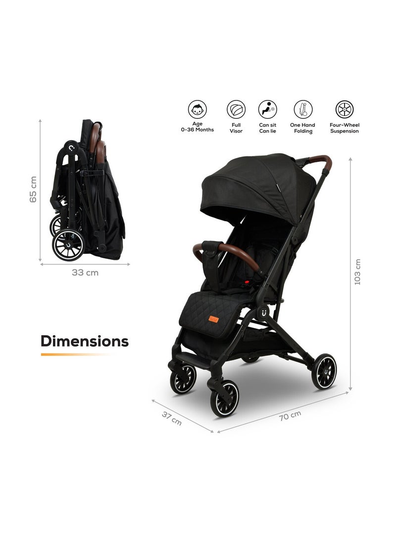 Nurtur Baby  Stroller  Storage Basket Removable front bumper 5 Point Safety Harness With EVA wheels