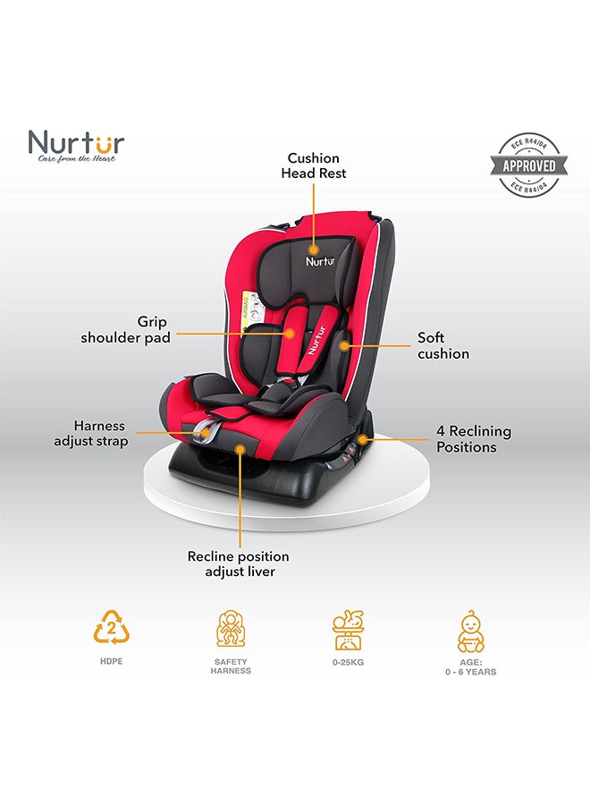 Bruno Baby/Kids 3-In-1 Car Seat - 4 Position Recline - 5-Point Safety Harness – 143° Angle Recline - 0 Months To 7 Years