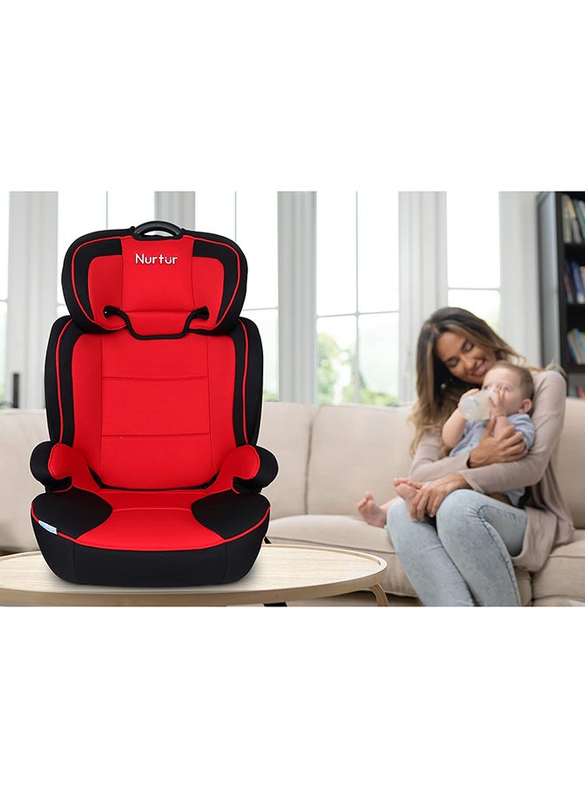Jupiter Baby/Kids 3-In-1 Car Seat + Booster Seat - Adjustable Backrest - Extra Protection - 5-Point Safety Harness - 9 Months To 12 Years