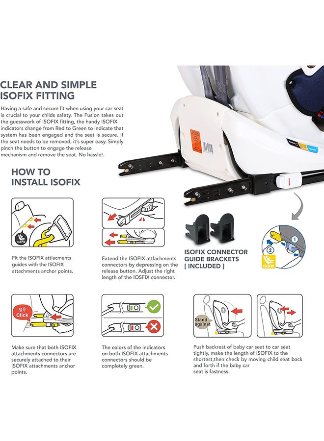 Ultra Baby 4 In 1 Car Seat  Isofix  9-Level Adjustable Headrest And Canopy  Upto 36Kg Shiny Grey