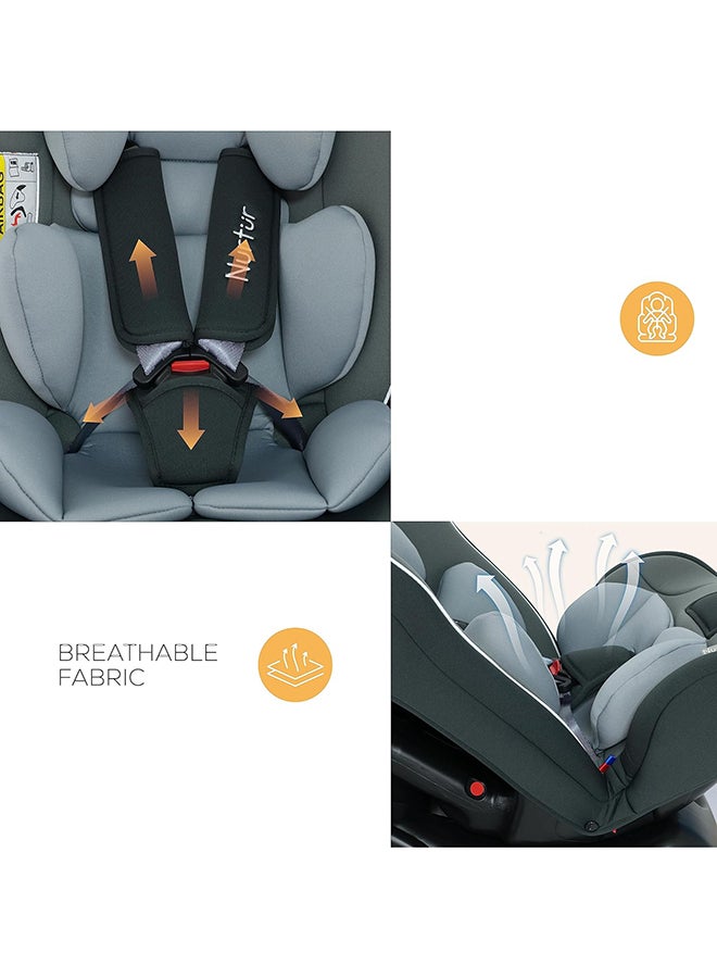 Bruno Baby/Kids 3-In-1 Car Seat - 4 Position Recline 5-Point Safety Harness – 143° Angle 0 Months To 7 Years