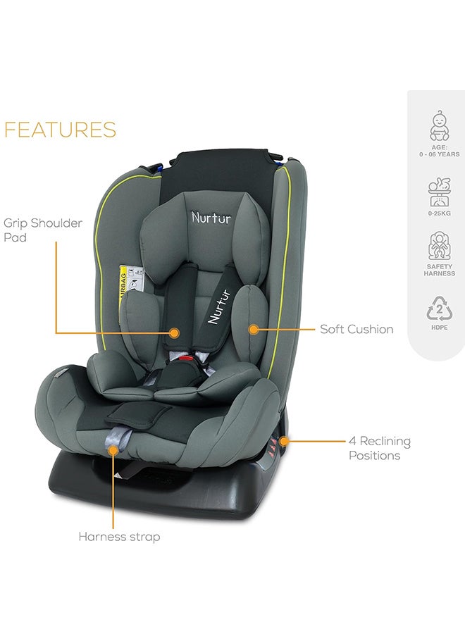 Bruno Baby/Kids 3-In-1 Car Seat - 4 Position Recline - 5-Point Safety Harness – 143° Angle Recline - 0 Months To 7 Years