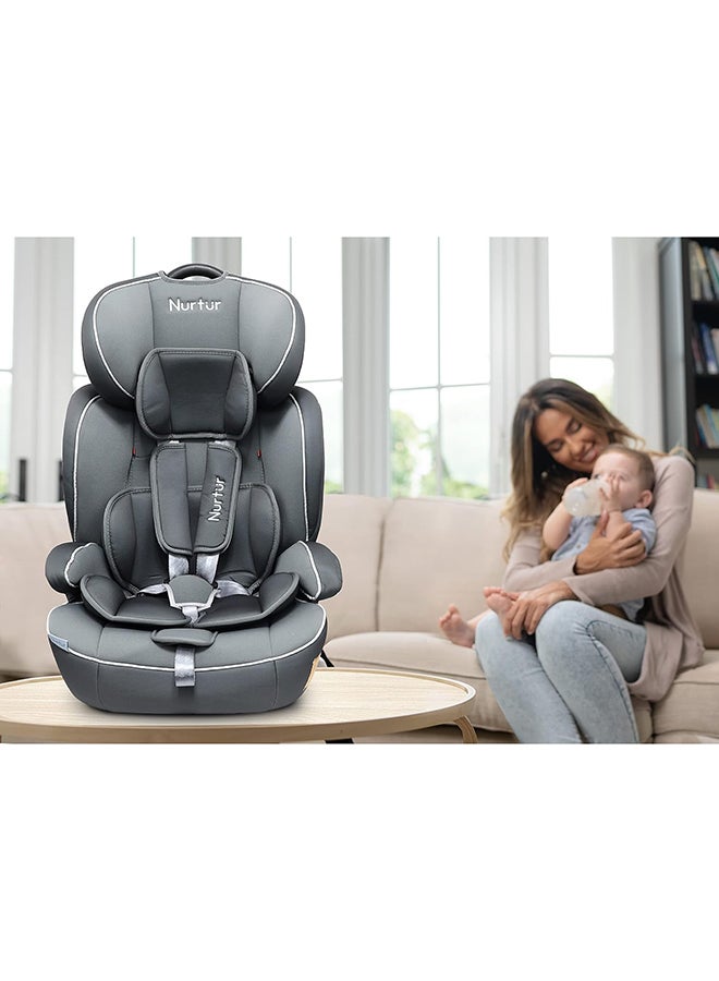 Ragnar Baby/Kids 3-In-1 Car Seat + Booster Seat - Adjustable Headrest - Extra Protection - 5-Point Safety Harness - 9 Months To 12 Years