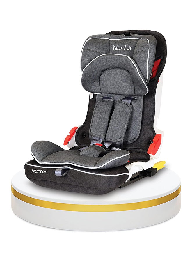 Maverick Baby/Kids Compact Foldable Car Seat - Isofix - 10-Level Adjustable Headrest - 9 Months To 12 Years, , Dark Grey
