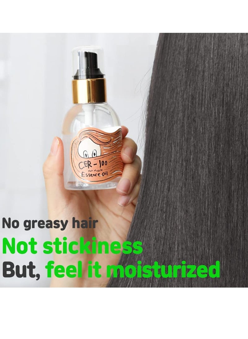 Elizavecca CER-100 Hair Essence Oil - Leave-In Treatment for Dry Hair Growth - 100ml K-Beauty