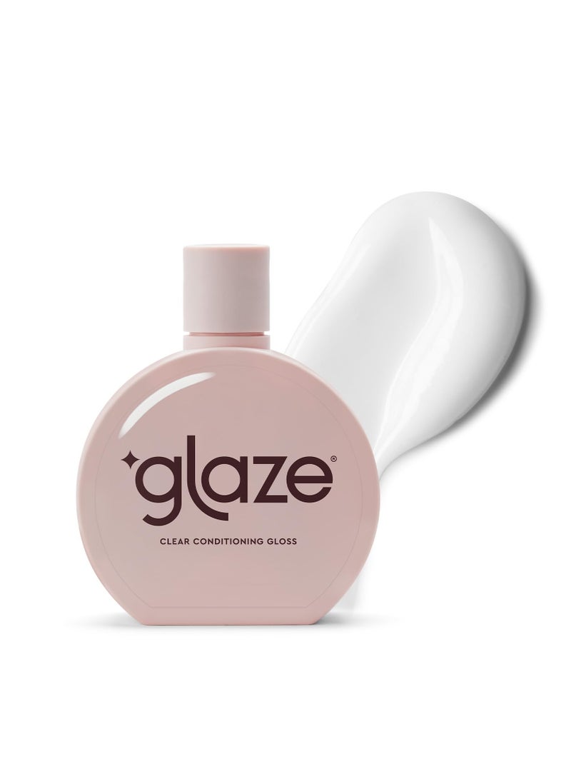glaze Sheer Glow Transparent Clear Conditioning Super Gloss 6.4 fl.oz (2-3 Hair Treatments) Award Winning Hair Gloss Treatment. No mix, no mess hair mask - guaranteed results in 10 minutes