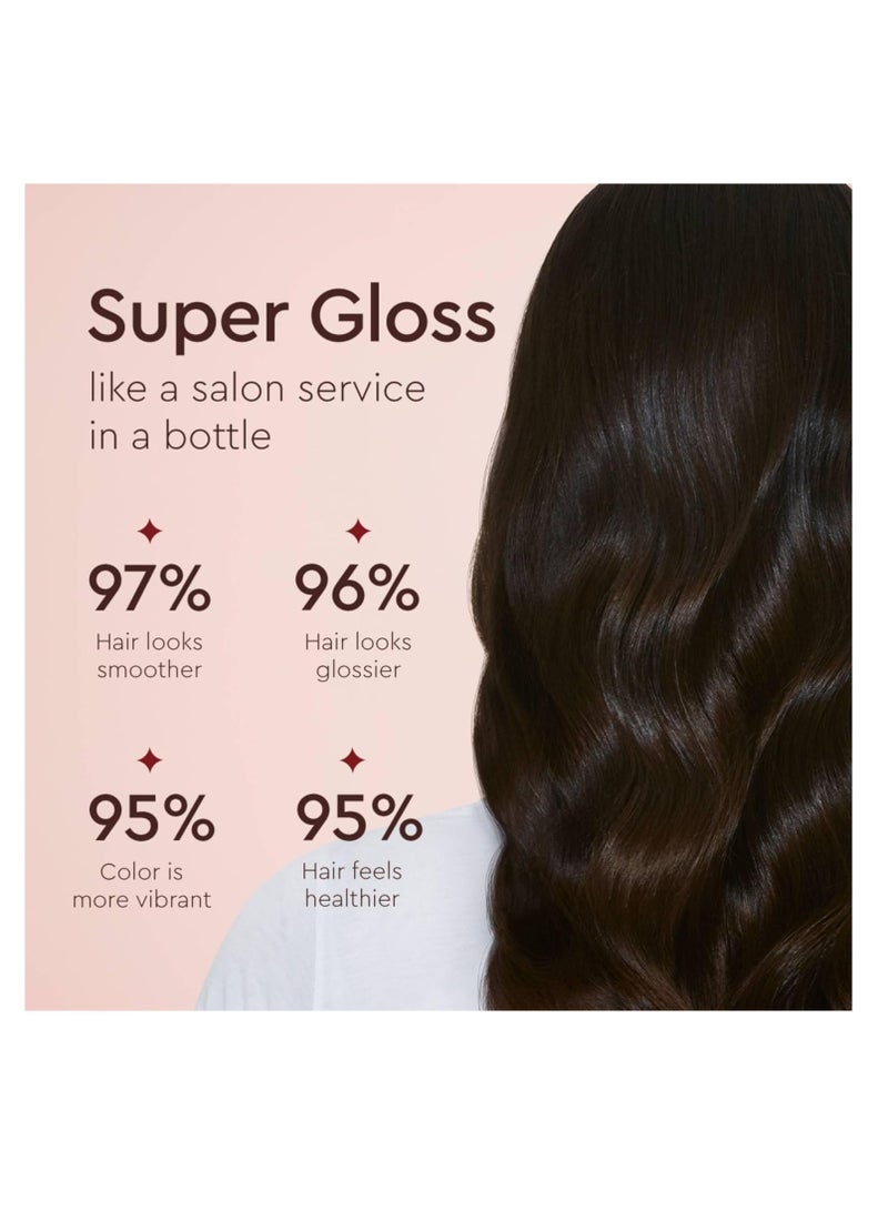 glaze Sheer Glow Transparent Clear Conditioning Super Gloss 6.4 fl.oz (2-3 Hair Treatments) Hair Gloss Treatment. guaranteed results in 10 minutes