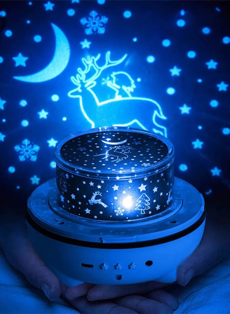 CRONY Rabbit 6 Kinds Of Pattern Light Starry Sky Luminous Projection Nebula Music