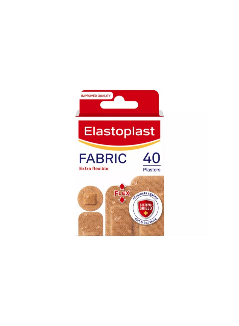 Elastoplast Fabric Plasters, Assorted 40 Pack