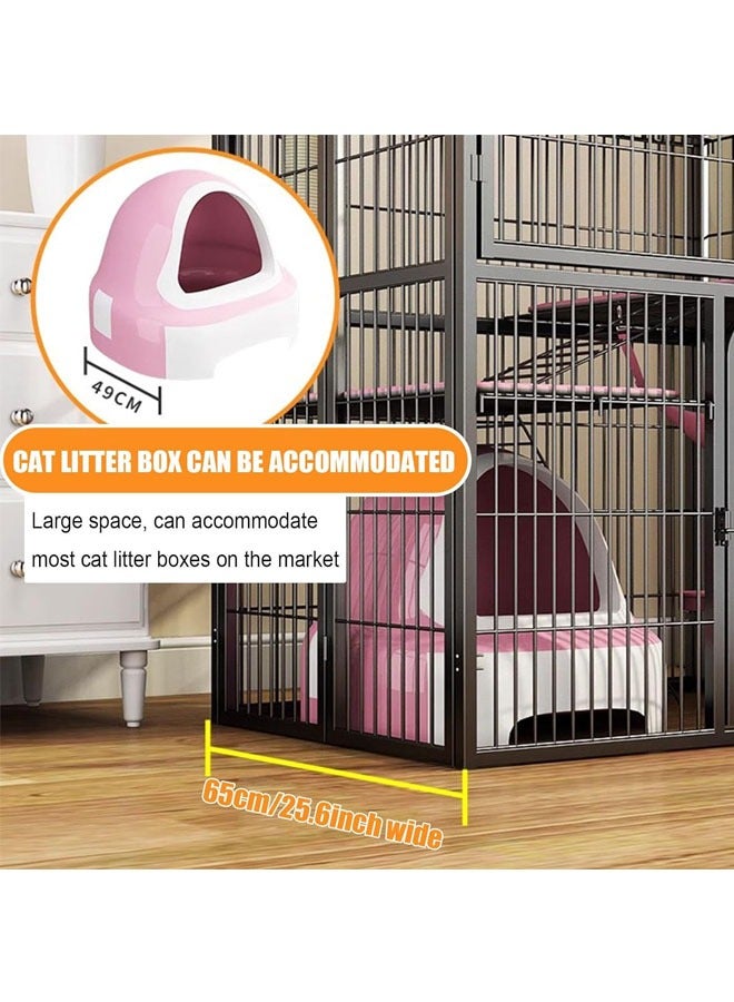 Stackable Heavy Duty Luxury Foldable Pet Cage with Door