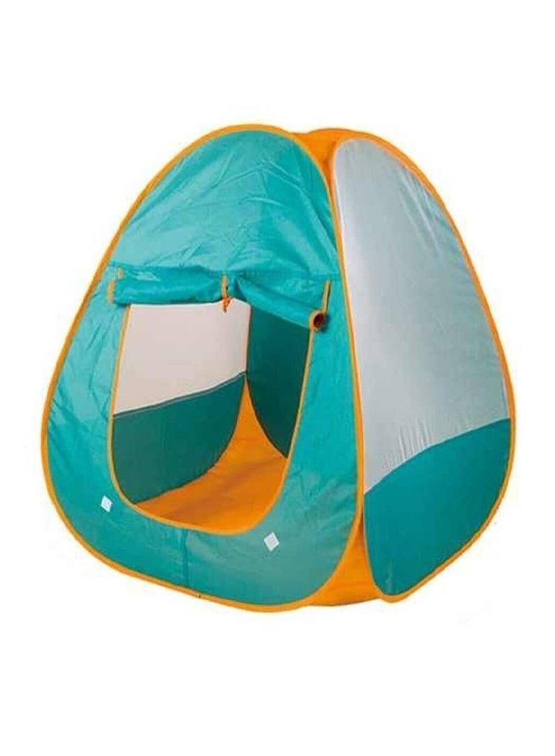 Tent House for Boys Girls, Babies and Toddlers Indoor & Outdoor For kids Birthday Beach Tent (Green Orange)