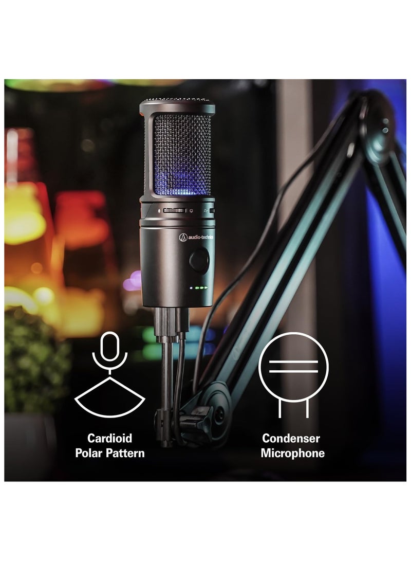 Audio-Technica AT2020USB-XP Cardioid Condenser USB Microphone, 24-Bit / 192 kHz High-Resolution Audio