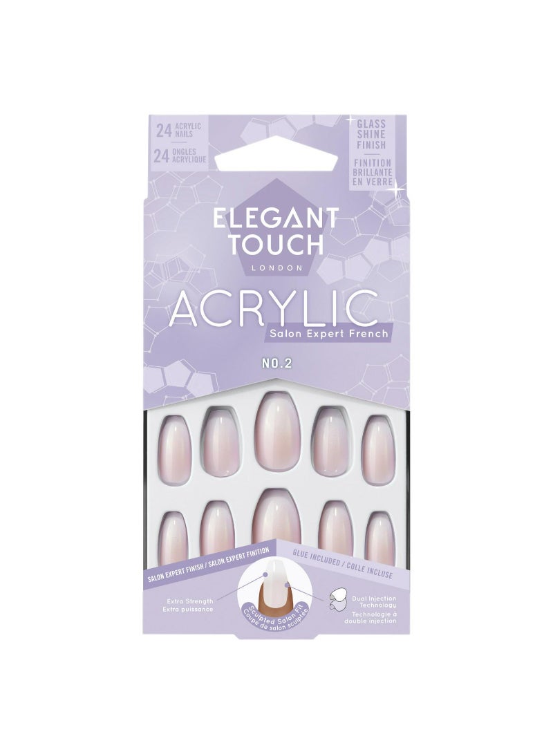 Elegant Touch French Acrylic Nails No. 2