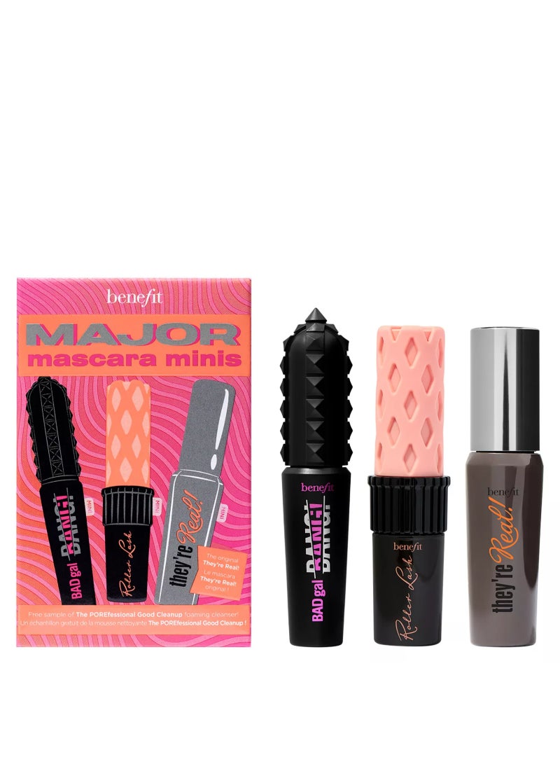 Benefit Major Mascara Minis With They'Re Real Magnet Original 2023 Trial Set