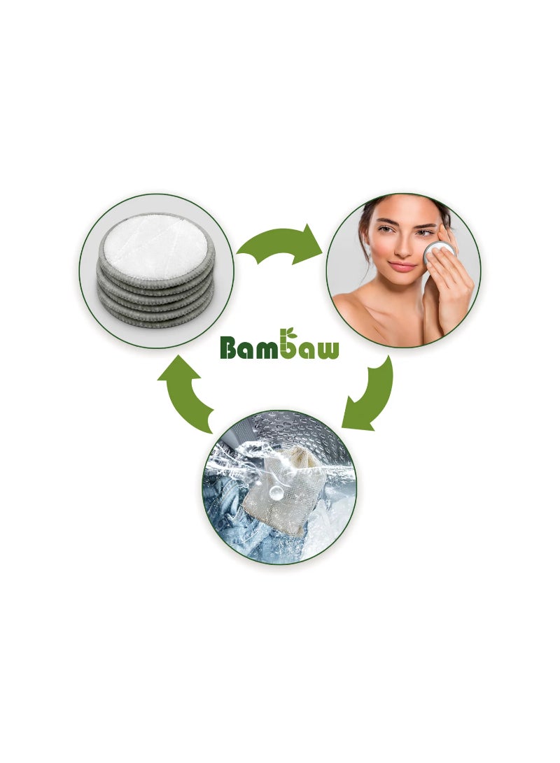 Bambaw Reusable Make Up Remover Pads - Pack Of 16