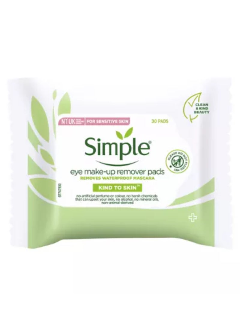 Simple Kind To Skin Eye Make-Up Remover Pads 30 Pc